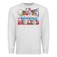 Oatmeal Heather busy raising ballers volleyball Premium Sweatshirt - Zillion Design Studio
