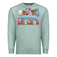 Seafoam busy raising ballers volleyball Premium Sweatshirt - Zillion Design Studio