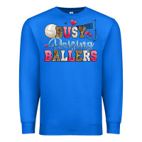True Royal busy raising ballers volleyball Premium Sweatshirt - Zillion Design Studio