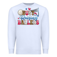 White busy raising ballers volleyball Premium Sweatshirt - Zillion Design Studio