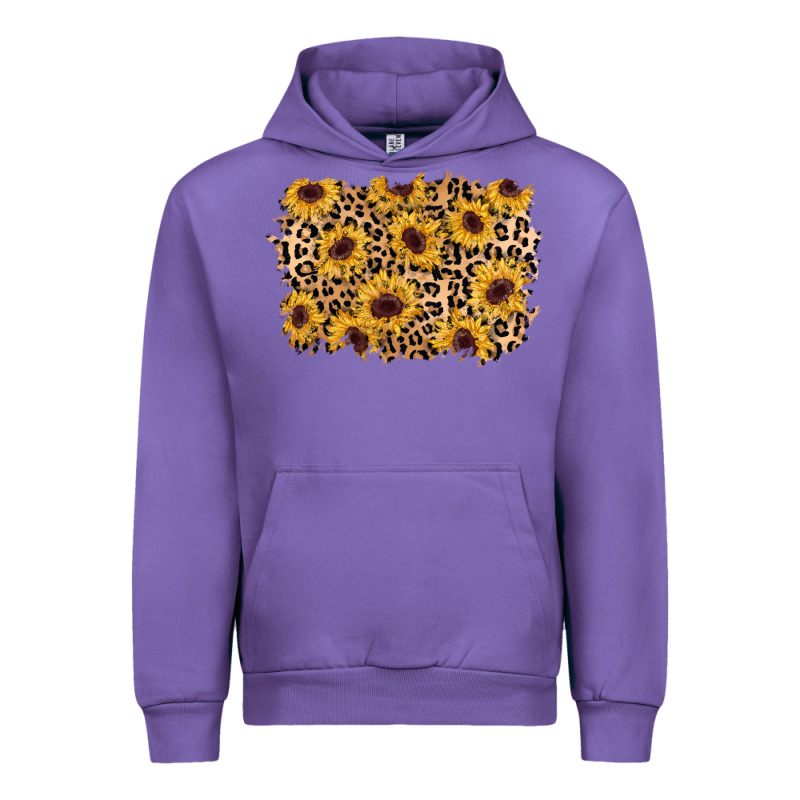 Sunflower Leopard Background Urban Hoodie by AdoDesignShop | Teevron