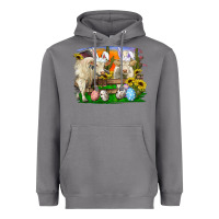 Storm easter farm cows bunny ears and eggs Heavyweight Hoodie - RanaPortraitStore