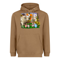 Toasted Coconut easter farm cows bunny ears and eggs Heavyweight Hoodie - RanaPortraitStore