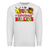 Oatmeal Heather busy raising ballers softball Premium Sweatshirt - Zillion Design Studio