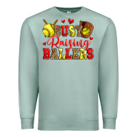 Seafoam busy raising ballers softball Premium Sweatshirt - Zillion Design Studio