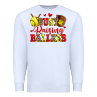 White busy raising ballers softball Premium Sweatshirt - Zillion Design Studio