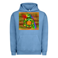 Pigment Pebble Blue st patricks gnomes rainbow Urban Hoodie - Artiststas