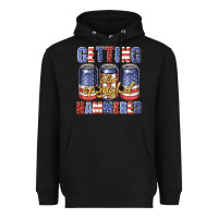 Black getting star spangled hammared Heavyweight Hoodie - texasbilliewilder
