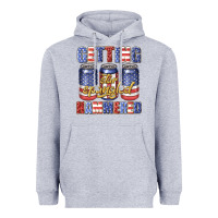 Heather Grey getting star spangled hammared Heavyweight Hoodie - texasbilliewilder