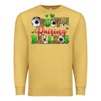 Antique Gold busy raising ballers soccer Premium Sweatshirt - Zillion Design Studio