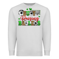 Dove Grey busy raising ballers soccer Premium Sweatshirt - Zillion Design Studio