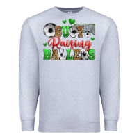 Heather Grey busy raising ballers soccer Premium Sweatshirt - Zillion Design Studio