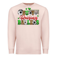 Pale Pink busy raising ballers soccer Premium Sweatshirt - Zillion Design Studio
