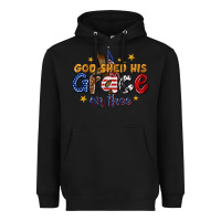 Black god shed his grace on thee Heavyweight Hoodie - texasbilliewilder