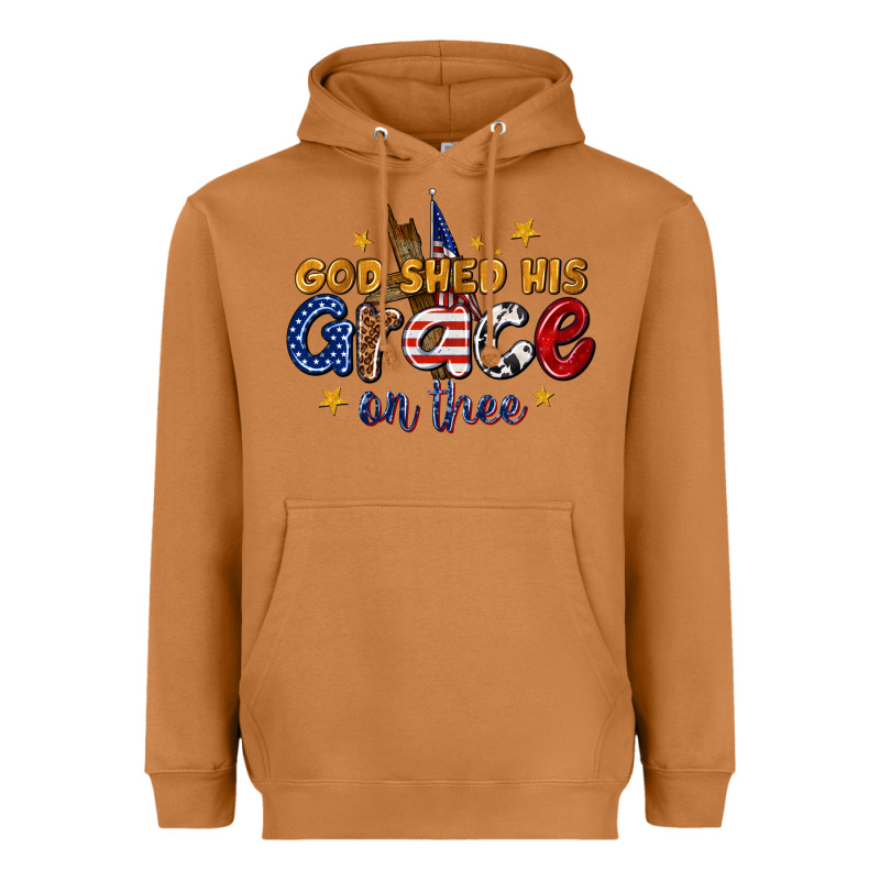 God Shed His Grace On Thee Heavyweight Hoodie by texasbilliewilder | Teevron