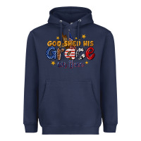 Navy god shed his grace on thee Heavyweight Hoodie - texasbilliewilder