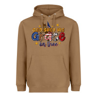Toasted Coconut god shed his grace on thee Heavyweight Hoodie - texasbilliewilder