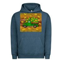 Pigment Midnight Navy St Patricks day truck Urban Hoodie - Artiststas
