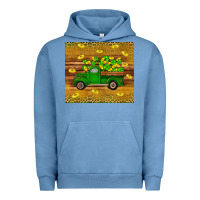 Pigment Pebble Blue St Patricks day truck Urban Hoodie - Artiststas