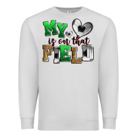 Dove Grey my heart is on that field soccer Premium Sweatshirt - Zillion Design Studio