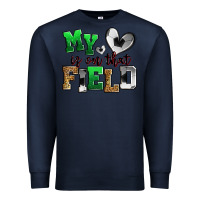 Navy my heart is on that field soccer Premium Sweatshirt - Zillion Design Studio