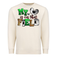 Sandshell my heart is on that field soccer Premium Sweatshirt - Zillion Design Studio