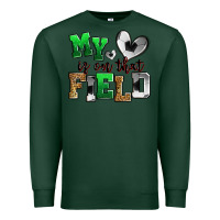 Sports Green my heart is on that field soccer Premium Sweatshirt - Zillion Design Studio