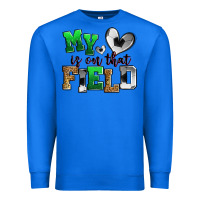 True Royal my heart is on that field soccer Premium Sweatshirt - Zillion Design Studio