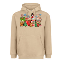 Mushroom christmas coffee cups Heavyweight Hoodie - Zillion Design Studio
