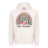 Pale Pink hello headstent Premium Hoodie - JahusDesignShop
