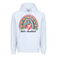 White hello headstent Premium Hoodie - JahusDesignShop