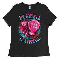 Black my mother is a fighter Ladies Tee - BarkalooDesign