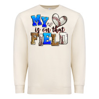 Sandshell my heart is on that field baseball Premium Sweatshirt - Zillion Design Studio