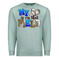 Seafoam my heart is on that field baseball Premium Sweatshirt - Zillion Design Studio