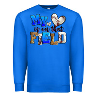 True Royal my heart is on that field baseball Premium Sweatshirt - Zillion Design Studio
