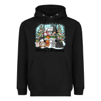 Black merry christmas gnomes Heavyweight Hoodie - Zillion Design Studio