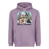 Lavender merry christmas gnomes Heavyweight Hoodie - Zillion Design Studio