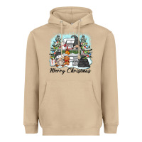Mushroom merry christmas gnomes Heavyweight Hoodie - Zillion Design Studio