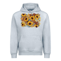 Heather Grey sunflower glitter leather background Urban Hoodie - AdoDesignShop