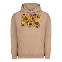 Pigment Burro sunflower glitter leather background Urban Hoodie - AdoDesignShop