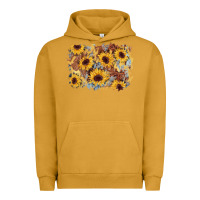 Pigment Peanut Butter sunflower glitter leather background Urban Hoodie - AdoDesignShop