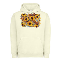Pigment Pistachio sunflower glitter leather background Urban Hoodie - AdoDesignShop
