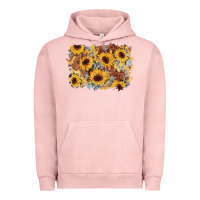 Pigment Salmon sunflower glitter leather background Urban Hoodie - AdoDesignShop