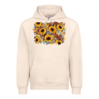 Sandshell sunflower glitter leather background Urban Hoodie - AdoDesignShop