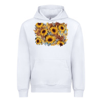 White sunflower glitter leather background Urban Hoodie - AdoDesignShop