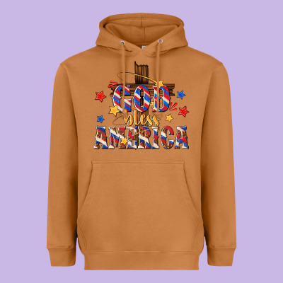 Heavyweight Hoodie god bless america