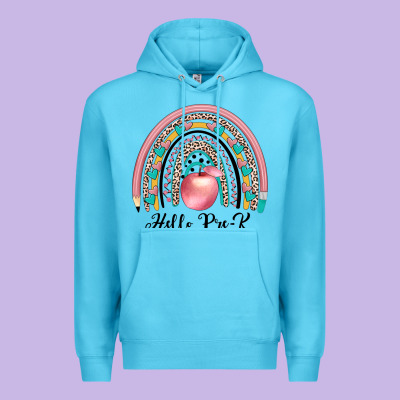Hello Pre K Premium Hoodie Designed By Jahusdesignshop