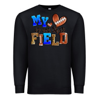 Black my heart is on that field american football Premium Sweatshirt - Zillion Design Studio