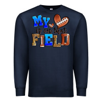 Navy my heart is on that field american football Premium Sweatshirt - Zillion Design Studio