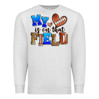 Oatmeal Heather my heart is on that field american football Premium Sweatshirt - Zillion Design Studio